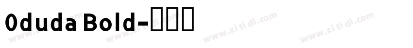 0duda Bold字体转换